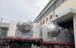 四套SZG-3000防爆型搪瓷雙錐回轉(zhuǎn)真空干燥機(jī)發(fā)貨河南